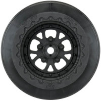 Disky Pomona Drag Spec 2.2"/3.0" - zadní, pro RC modely aut 1:10. Barva černá. Unašeč je šestihran 12 mm.