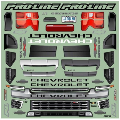 Pro-Line karosérie 1:8 Chevrolet Silverado 2500 2021 HD (Arrma Kraton 6S)