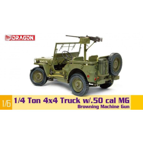 Model Kit military 75052 - 1/4-Ton 4x4 Truck w/M2 .50-cal Machine Gun