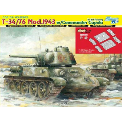 Model Kit tank 6757 - T-34/76 Mod.1943 w/Commander Cupola No.183 Fact