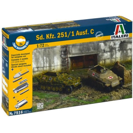 Fast Assembly military 7516 - Sd.Kfz.251/1 Ausf.C (1:72)