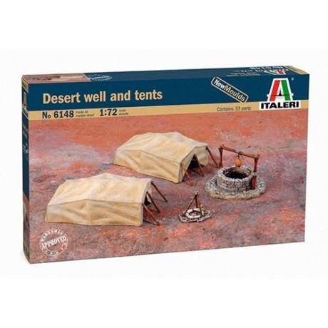 Model Kit doplňky 6148 - Desert Well and Tents (1:72)