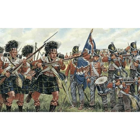 Model Kit figurky 6058 - BRITISH and SCOTS INFANTRY (NAPOL.WARS) (1:7