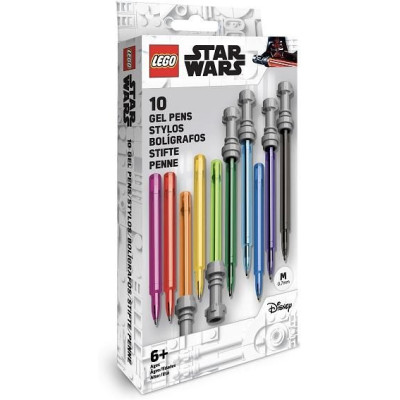 LEGO Star Wars set gelových per, světelný meč - 10ks