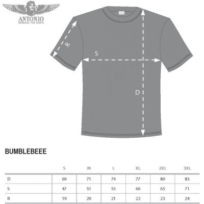 Antonio pánské tričko Zlín Z-37 BUMBLEBEE XL