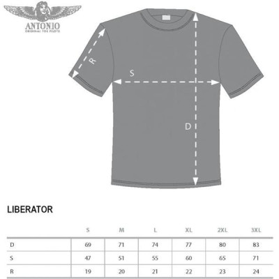 Antonio pánské tričko LIBERATOR z Willow Run XL