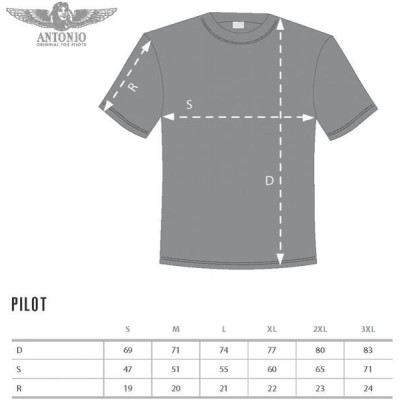 Antonio pánské tričko Pilot BL XL