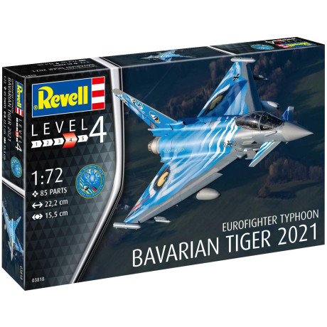 Plastic ModelKit letadlo 03818 - Eurofighter Typhoon \"Bavarian Tiger