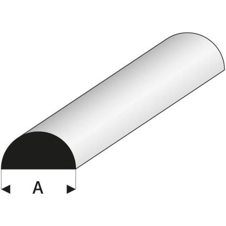 Raboesch profil ASA půlkulatý 2x330mm (5)