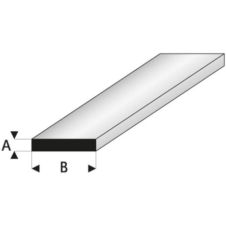 Raboesch profil ASA čtyřhranný 0.5x2x330mm (5)