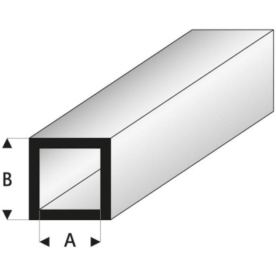 Raboesch profil ASA trubka čtyřhranná 2x3x1000mm