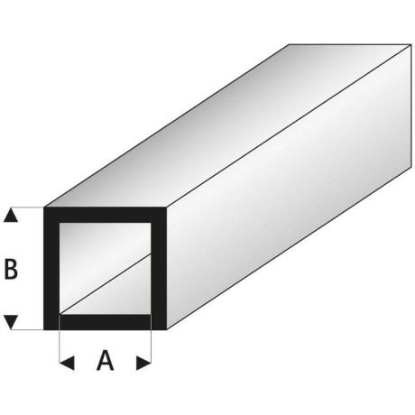 Raboesch profil ASA trubka čtyřhranná 3x4x1000mm