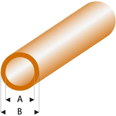 Raboesch profil ASA trubka transparentní hnědá 2x3x330mm (5)