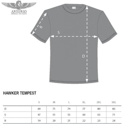Antonio pánské tričko Hawker Tempest S
