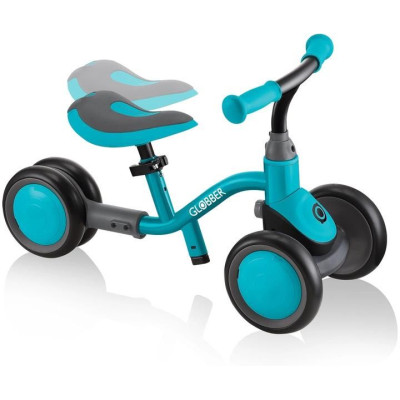 Globber - Dětské odrážedlo Learning Bike 3v1 Deluxe modrošedé