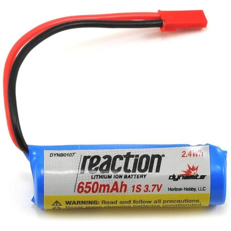 Baterie LiIon 3.7V 650mAh 1S JST React