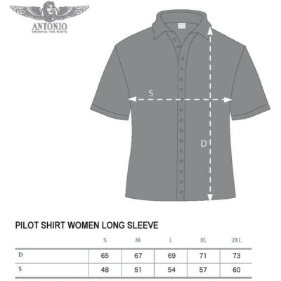 Antonio dámská košile Airliner dlouhý rukáv XL