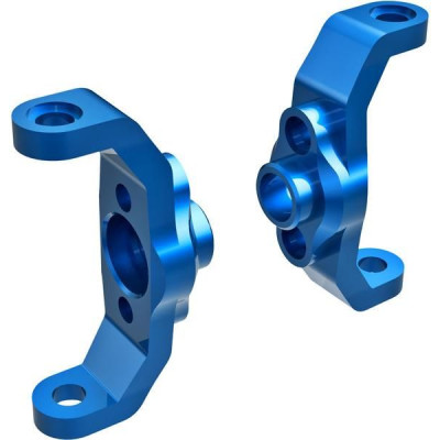Traxxas závěs těhlice hliníková modře eloxovaná (levá a pravá)