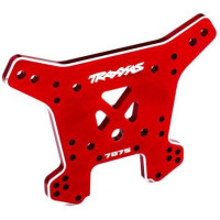 Traxxas vež tlumičů zadní hliníková červeně eloxovaná (pro Sledge). Vyrobeno z lehkého a odolného hliníku 7075-T6.