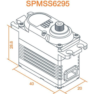 Spektrum servo S6295 High Speed High Torque BL HV MG