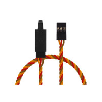 Kroucený silný prodlužovací kabel s konektory JR o délce 600 mm s PVC izolací, průřez vodičů 0,25 mm2. Zásuvka (protikus) je opatřena zacvakávací pojistkou pro zajištění spojení konektorů.