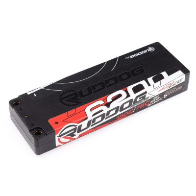 RUDDOG Racing Hi-Volt 6200mAh 150C/75C 7.6V Ultra-LCG Stick Pack - EF
