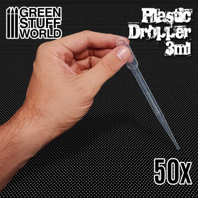 50x Long Droppers with Suction Bulb / 50ks dlhých pipiet