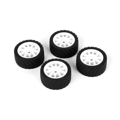 CARTEN nalepené M-Rally gumy na bílých 10 papr. diskách +1mm, 4 ks.