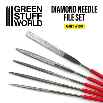 Diamond Needle Files Set - Grit 150 / Sada diamantových ihlových pilníkov - zrnitosť 150