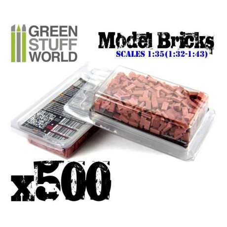 Model Bricks - Grey x500 / Modelové tehly - sivé x500