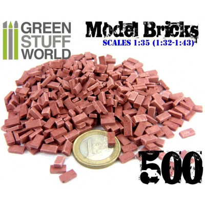 Model Bricks - Grey x500 / Modelové tehly - sivé x500