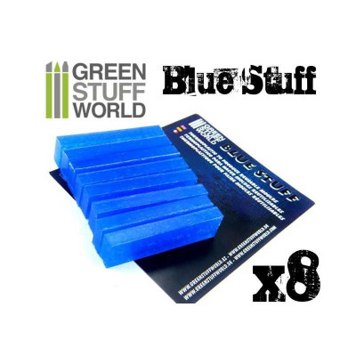 Blue Stuff Mold 8 bars / Modrá hmota 8 tyčiniek