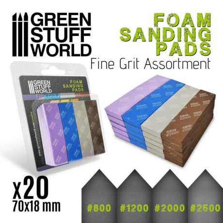 Foam Sanding Pads 180 grit 10pcs/ Penové brúsne podložky 180 10ks