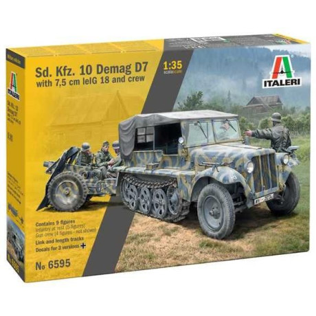 Model Kit military 6595 - Sd. Kfz. 10 Demag with Le. IG18 and Crew (1