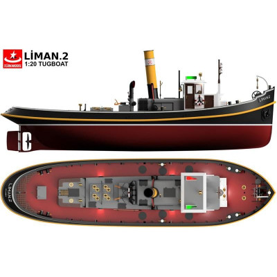 Türkmodel Liman 2 přístavní remorkér 1935 1:20 kit