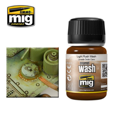 Brown WASH for German Dark Yellow 35ml / A.MIG-1000