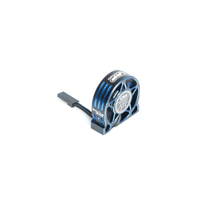 WorksTeam hliníkový větráček 30x30x10mm pro E-motory - 4,8-7,2V, konektor pro přijímač