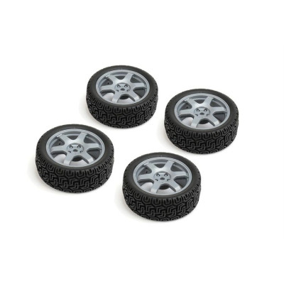 CARTEN nalepené Rally gumy 26mm na stříbrných 6 papr. diskách, 0mm OF