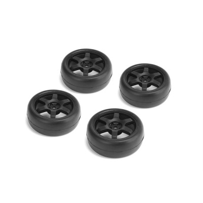 CARTEN nalepené slick gumy 26mm na černých 6 papr. diskách, 0mm OFFse