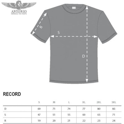 Antonio Men's T-shirt Rekord v doletu S