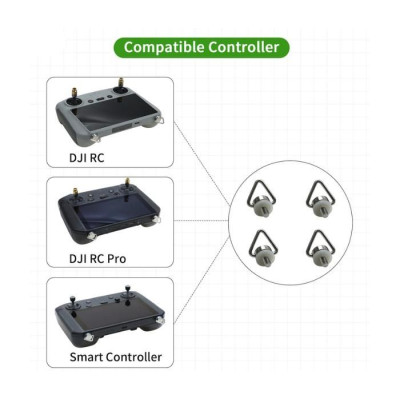 DJI RC / DJI RC Pro / DJI Smart Controller - háky na šňůrky (4ks)