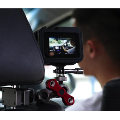 Aluminum Alloy Car Seat Holder for Action Cameras (Short)