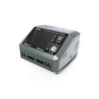 Dvoukanálový rychlonabíječ s balancery pro 4-15 čl. NiCd/NiMH, 1-6 čl. LiPo/Li-ion/LiFe/ LiHV, 6/12/24V Pb a bezúdržbové Pb AGM proudem 0,1-20A (max. 2x400W). Vybíjení 0,1-2,0A (max. 2x10W). Napájení 12 V/230 V. Měření vnitřního odporu, USB port, možnost použití obou kanálů jako stabilizovaného zdroje 5-27 V/max. 15A. Nabíjecí USB C port, Bluetooth 5.0 pro komunikaci s aplikací SkyCharger.