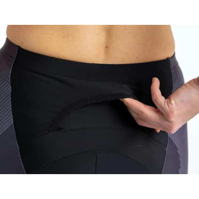 Dámské elastické kalhoty CRUSSIS - ONE, černá/bílá