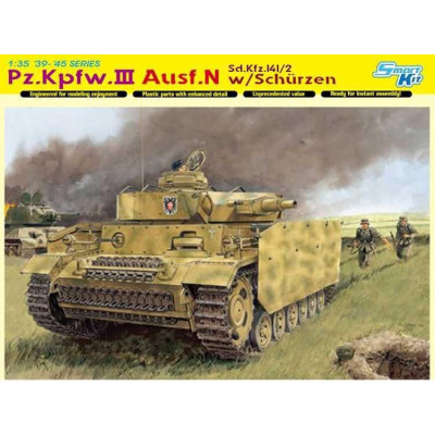 Model Kit tank 6474 - Pz.Kpfw.III Ausf.N w/SCHÜRZEN (SMART KIT) (1:35