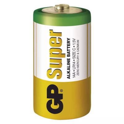 Alkalická batéria GP Super LR14 (C), 2 ks