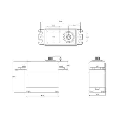 CL6030 HiVOLT CORELESS WATERPROOF Digital servo (30kg-0,11s/60°)
