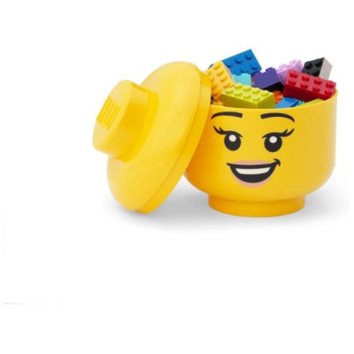 LEGO úložná hlava mini - zelený kostlivec