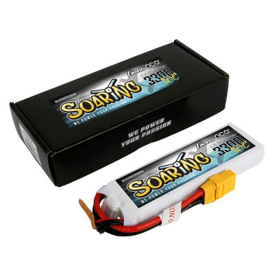 Gens ace Soaring 3300mAh 11.1V 30C 3S1P Lipo Battery Pack with XT90 plug