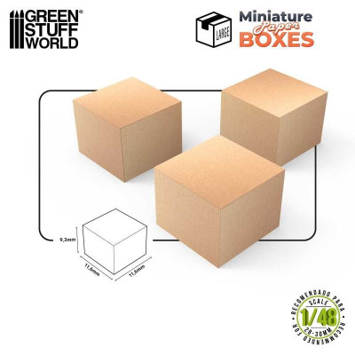Miniature Boxes - Large / Škatuľky nepotlačené veľké 6ks